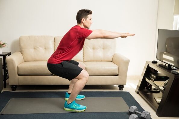 exercise for the treatment of calculous prostatitis