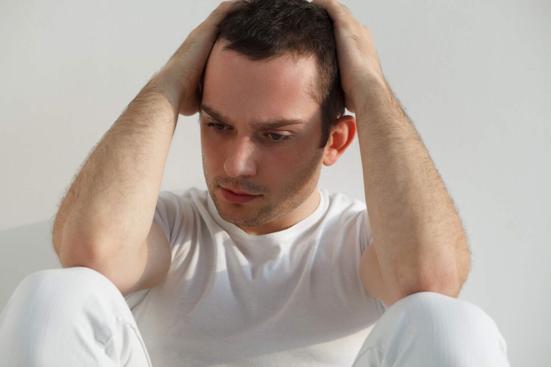 A man falls ill with prostatitis, which causes inflammation of the prostate gland.