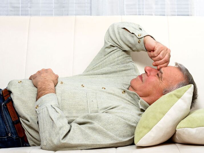 A man faces complications of prostatitis