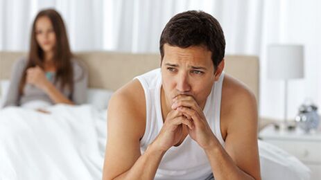 Problems in the male bed because of prostatitis